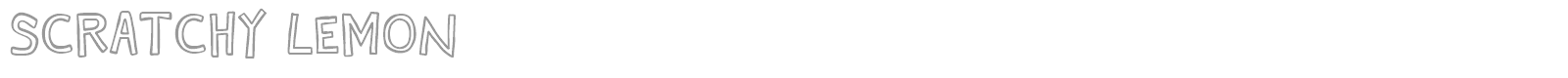 Scratchy Lemon font preview
